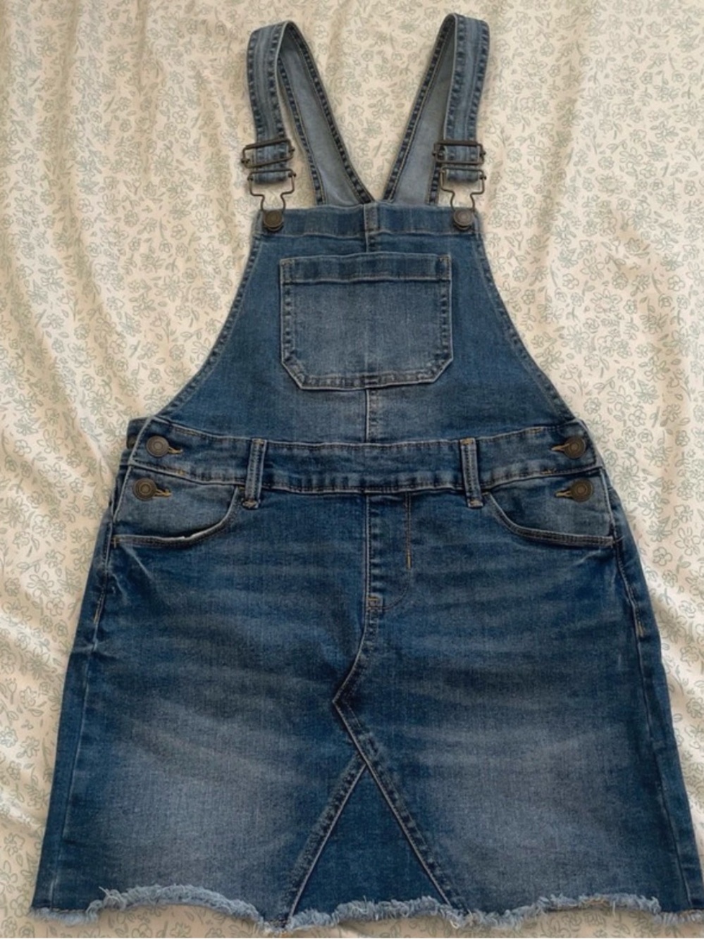 SO Blue Denim Overall Skirt